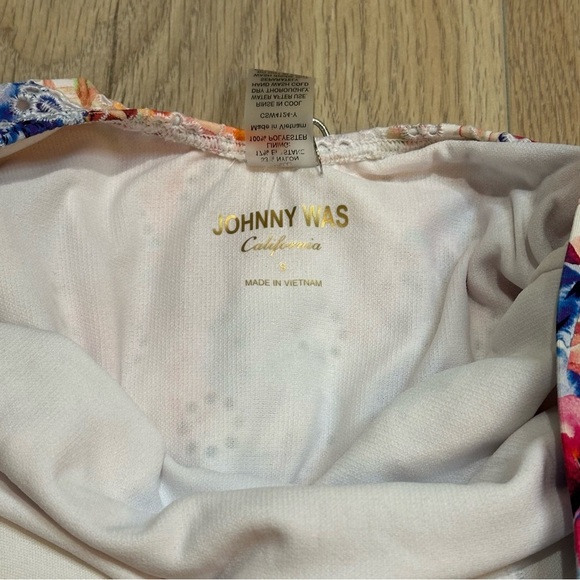 Johnny Was Swimsuit Summer Days Eyelet Crossback One Piece Sz S Boho Summer NWT - Picture 7 of 11